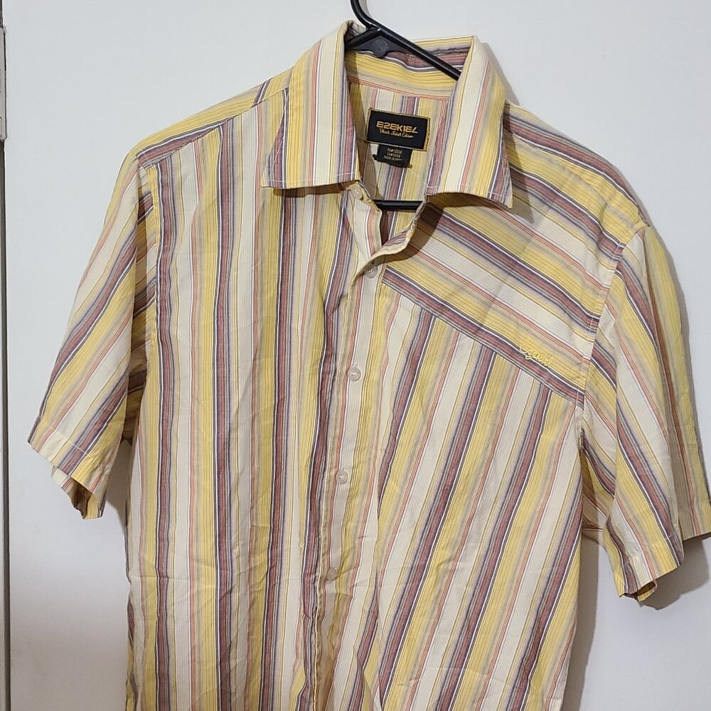 Ezekiel Shirt Men's Large Plaid Button Up Skater Y2k